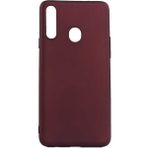 Mobaxaksesuar Samsung Galaxy A20S Kılıf Soft Mat Premier Case - Mürdüm