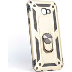 MobaxAksesuar Samsung Galaxy J4 Plus Kılıf Yüzüklü Zırh Tank Vega - Gold - Glx J4Plus