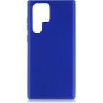 MobaxAksesuar Samsung Galaxy S22 Ultra Kılıf Soft Mat Premier Case Kapak - Saks Mavi