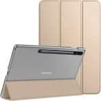 MobaxAksesuar Samsung Galaxy Tab S7 Fe / S8 Plus / S7 Plus Kılıf New Pu Deri Smart Standlı Case T730 X800 T970 - Glx S7 FE - Gold