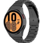 MobaxAksesuar Samsung Galaxy Watch 4 5 6 7 FE 40 40 44 Classic 42 43 46 47 mm Kordon 1-1 Uyumlu Klipsli Metal Kordon 04 - Siyah - Glx 4-5-6-7