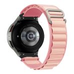 MobaxAksesuar Samsung Galaxy Watch 4 5 6 7 Fe 40 40 44 Classic 42 43 46 47 mm Kordon Alpine Loop Kordon - Pembe - Glx 4-5-6-7