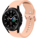 MobaxAksesuar Samsung Galaxy Watch 4 Classic 46MM Kordon Silikon Kordon - Pembe - Glx 4-5-6-7