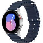 MobaxAksesuar Samsung Galaxy Watch Gear S2 3 41 42 Active 2 40 44 mm Kordon Ocean Silikon Kordon 20MM - Lacivert - Sam 20mm