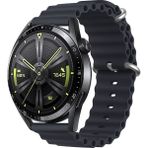 MobaxAksesuar Samsung Galaxy Watch Gear S2 3 41 42 Active 2 40 44 mm Kordon Ocean Silikon Kordon 20MM - Midnight Blue - Sam 20mm