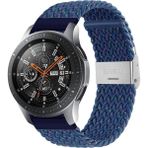 MobaxAksesuar Samsung Galaxy Watch Gear S2 3 41MM 42MM Active 2 40MM 44MM Kordon Metal Klipsli Flexi Örgü - Benekli Lacivert - Sam 20mm