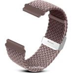 MobaxAksesuar Samsung Galaxy Watch Gear S2 3 41MM 42MM Active 2 40MM 44MM Kordon Metal Klipsli Flexi Örgü - Puslu Mor - Sam 20mm
