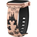 MobaxAksesuar Watch 10 42MM - 38/40/41MM Kordon Leopar Desen Yumuşak Silikon Kordon - Kumkuat - Ap 10/11 42/38-40-41mm