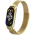MobaxAksesuar Xiaomi Mi Band 7 Kordon Milano Loop Metal Kordon - Gold