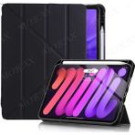 MobaxAksesuar Xiaomi Mi Pad 5 / 5 Pro 11 Inç Kılıf Kalem Şarj Bölmeli Case Arkası Şeffaf - Mi Pad 5/5Pro - Siyah