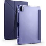 Mobaxaksesuar Xiaomi Mi Pad 5 Kılıf Kalem Bölmeli Trifolding Case Lacivert - Mi Pad 5/5Pro