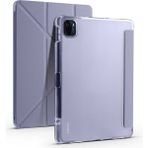 Mobaxaksesuar Xiaomi Mi Pad 5 Kılıf Kalem Bölmeli Trifolding Case Mor - Mi Pad 5/5Pro - Lavendery Gray