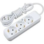 Mobee 3lü Üçlü 5 Metre Uzatma Kablolu Anahtarsız Topraklı Grup Priz Elektirik Uzatma Kablosu 1410