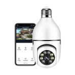 Mobee Akıllı Ampul Kamera Harekete Duyarlı Gece Görüşlü Kablosuz Bebek Izleme Güvenlik Kamerası Wifi 360hd