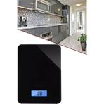 Mobee Crown 5 kg Mutfak Tartısı LCD Ekranlı Dijital Hasas Terazisi Pilli Siyah