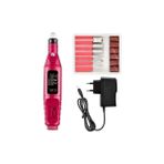 Mobee Elektrikli 12V Tırnak Törpü Manikür Pedikür Makinesi Seti ve 12 Parça Çantalı Manikür Pedikür Set - Option-1