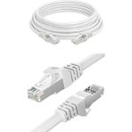Mobee Ethernet Kablosu Cat6 20 Metre Yüksek Hız 1000MBPS 250MHZ Korumalı Beyaz Lan Uzun Network Kablosu - Gri
