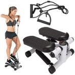 Mobee İpli Fitness Stepper Egzersiz Aleti Total Body Twister Crosstep Step Siyah