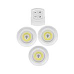 Mobee Led Işık Kablosuz Uzaktan Kumandalı Led Ampul Seti 3'lü Set