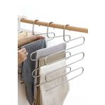Mobee Metal 5 Katlı Pantolon & Şal Askısı Çoklu Askılık Dekoratif Akıllı Düzenleyici