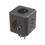 MOBEE Termal Akım Korumalı 3'Lü Priz – 2500W | USB & Type-C 2.1A Şarj Çıkışlı 10A Güç Koruma Ünitesi 3440