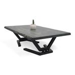 Mobenta Doğal Ağaç Masif Hibrit Kütük Yemek Masası ve Sehpa 75cm x 145cm