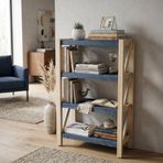 Mobenta Libra Frame: Masif Ahşap Kitaplık & Raflı Depolama 4 Raflı - IG-BZ