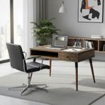 Mobenta Neo Desk: Masif Çalışma Masası 1 Çekmece ve 1 Laptop Bölmesi - 120 cm CV