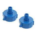 Mobestech 2 Adet Plastik Vana Ibc Su Deposu Adaptörü Ibc Tonluk Varil Uydurma Ibc Çantasından Bahçe Hortumu Adaptörüne Bahçe Hortumu Için Tote Tank Adaptörü Su Tankı Vana Adaptörü Blue
