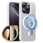 MOBESV Manyetik kılıf, iPhone 16 Pro Max 6,9 inç için, kamera kontrollü, cep telefonu kılıfı, MagSafe ile uyumlu, yarı saydam mat, ince, darbeye dayanıklı koruyucu kılıf, yarı saydam