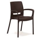 Mobetto 2 Adet Rattan Lüx Kahve Sandalye / Balkon-Bahçe-Teras - Renkli