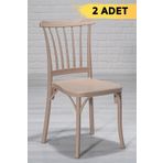 MOBETTO 2 Adet Violet Cappucino Pratik Sandalye / Balkon-bahçe-mutfak