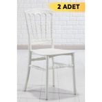 Mobetto 2 Miray Beyaz Sandalye Ergonomik Tasarım ve Plastik Malzeme ile Şık Dekor
