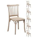Mobetto 6 Adet Violet Cappucino Sandalye / Balkon-bahçe-mutfak Bej