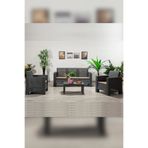 MOBETTO Aksu 3+1+1+s Balkon&teras Bahçe Mobilyası / Antrasit