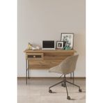 Mobetto Arya 120X59 cm Çalışma Masası Bilgisayar Masası Ofis Ders Yemek Masası Atlantik Çam&siyah - Atlantik Çam - Siyah