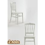 MOBETTO Miray Mutfak Sandalye 2 Adet -beyaz