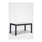 MOBETTO Rattan 90x150 Camlı Antrasit Masa - Bahçe&Balkon&Teras