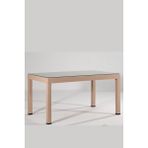 Mobetto Rattan 90X150 Camlı Cappucino Masa - Bahçe&balkon&teras