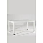 Mobetto Rattan 90X150 Camsız Beyaz Masa – Bahçe&balkon&teras - Renkli