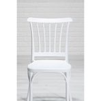 MOBETTO Violet Home Mutfak Sandalyesi 4 Adet - Beyaz