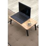 Mobezzo Modülare Laptop Sehpası Seyyar Kahvaltı Masası Katlanır Çalışma Sehpası Atlantik Çam