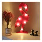 Mobgift 3D LED Pano Flamingo Duvar/Gece Lambası (Pembe)