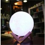 Mobgift 3D Standlı Ay Gece Lambası Dekoratif Küre Led Başucu Lambası