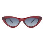 Mobgift Cat Eye Retro Güneş Gözlüğü (Bordo)