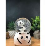 Mobgift Düşünen Panda Temalı Işıklı Müzikli Orta Boy Kar Küresi
