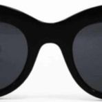 Mobgift Kadın Cat Eye Gözlük Yuvarlak Model Siyah