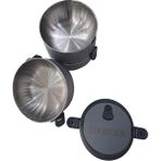 Mobgift Kişiye Özel 3 Katlı Yemek Termosu 3 Katlı Gri - 2,25 lt