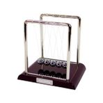 Mobgift Kişiye Özel Küçük Boy Newton Denge Topları - 9 x 7 cm - Gümüş