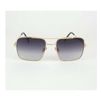 Mobgift MO75352 Gold Metal Çerçeveli Siyah Camlı Kare Köşeli Unisex Güneş Gözlüğü